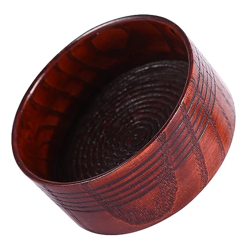 Scheerschaal, houten zeepbeker natuurlijke beker gereedschap voor ronde mannen scheerscheer schoon schuim