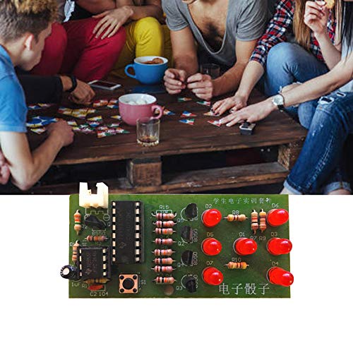 Elektronische Dice DIY Kit, 4,5~5V Elektronisch Dice Kit NE55 CD4017 DIY LED Dice Kit voor leuke elektronische productie set, leren en onderwijs 3