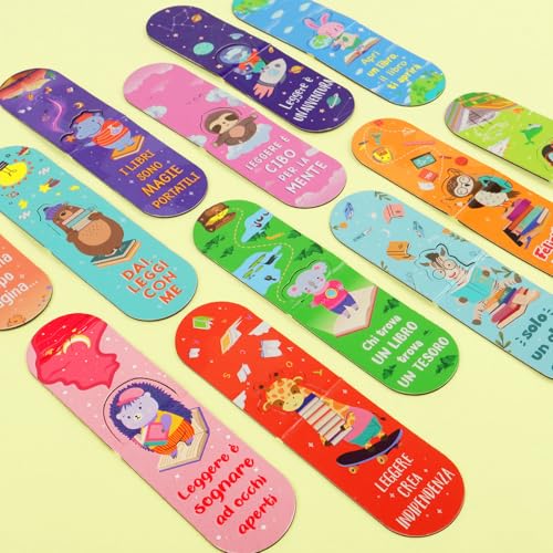 12 magnetische bladwijzers in het Italiaanse motief schattige dieren 5