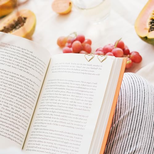 200st Gouden hartvorm Paper Clips, 2 maten Schattig Paper Clip Vorm Liefde Bloem Decoratieve Paper Clips voor ambachten Dagboeken Scrapbooking DIY Office School bruiloft Uitnodiging 4