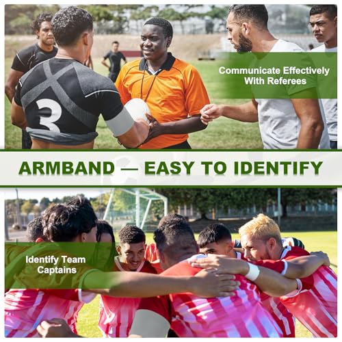 Voetbal Captain Armband, Captain Armbanden voor Voetbal Elastische Captain Arm Band Sport Captain Armbanden 4