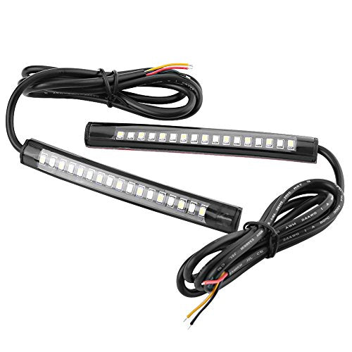 2 x 12V 17 SMD Universele flexibele auto LED Strip verlichting, autorem licht Turn Signal Light Strip Interieur voor motorfiets ATV auto RV Zijlichten