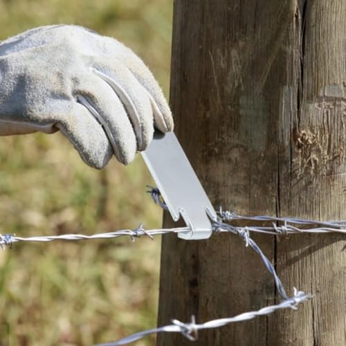5Pcs Scherm Draad Twist Tool voor T Post Clips, Stalen Barb Fence Landbouw Reparatie Hardware, Schermdraad spanningshulpmiddelen 5