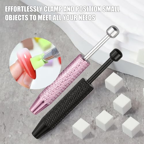 4 stuks Piercing Ball Gripper gereedschap, Mini Pen Roestvrij stalen parel Gripper pickup gereedschap kleine onderdelen pick-up Claw Tweezers Piercing assistent Pen voor sieraden Craft 5