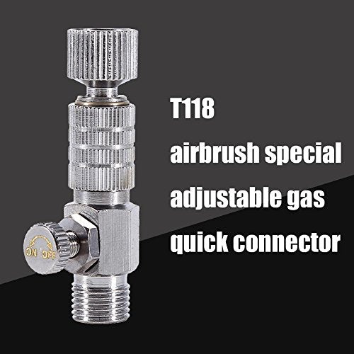 Airbrush connector quick release adapter voor aansluiting met airbrush luchtstroom regelventiel 1/8 inch