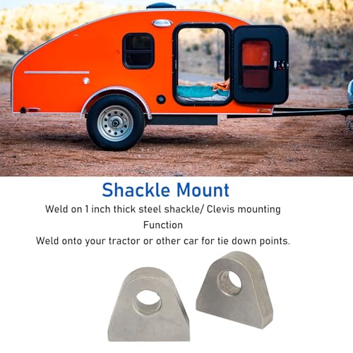 Beugelbegeleiding, 2 Stuks Beugelbegeleiding Zwaar Uitgevoerd 1 Inch Dik Staal Las op Beugelgaffelbedrijven voor Tractoren 3