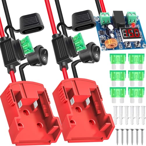 Batterijadapter voor Milwaukee M18 18V Lithium Batterij, Power Wheel Adapter, Power Adapter, Converter voor DIY werklicht, Ride On Truck RC Speelgoed, Robotics, met