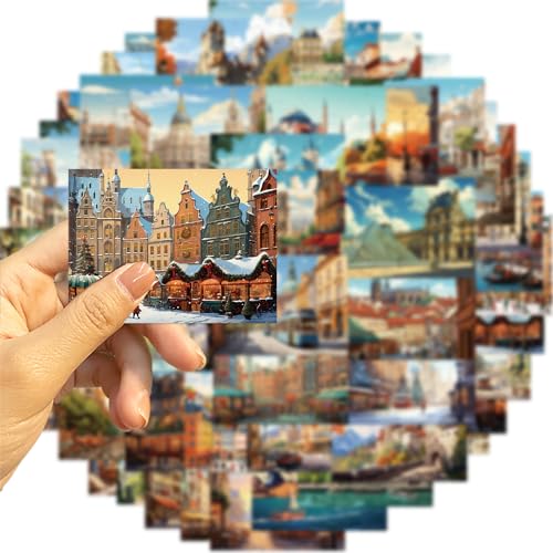 European Construction Sticker Set Stickers Kids Tieners 50 stuks Waterdichte Vinyl Stickers Laptop Skateboard Koffer Helm Auto Fiets mobiele telefoon Motorrijwiel Bike Scrapbook Cadeau dagboek Cups 4