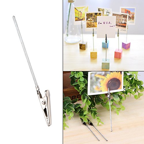 Verpakking van 50 Crocodile Clips Photo Clips Metal DIY Memo Clip Houder Stand Clips voor Kaarten Papier foto's 3