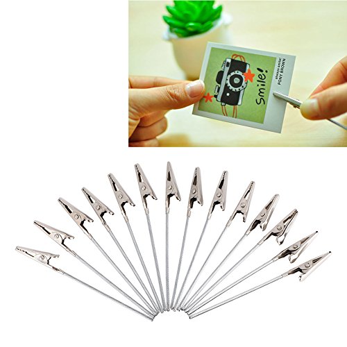 Verpakking van 50 Crocodile Clips Photo Clips Metal DIY Memo Clip Houder Stand Clips voor Kaarten Papier foto's