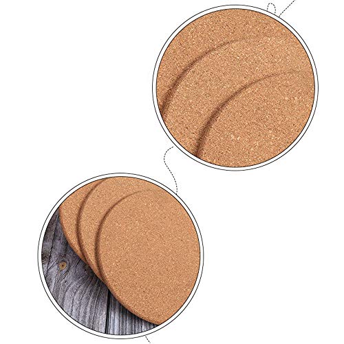3 Pack Cork Ronde Hot Pot Pan Stand Pads Trivets Mats Keuken Eet- 16cmx1cm 3