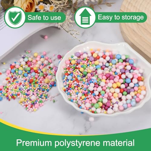 Schuimkralen 2.5-3mm Schuimballen Mini Kleine schuim ballen Polystyreen kralen voor DIY Craft Supplies bruiloft partij decoratie kunst zelfgemaakte zwart 3