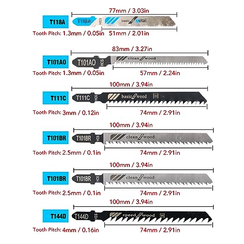 40-Piece puzzelblad van hoge snelheid staal voor het snijden van hout beter zagen, breed toepassing, in totaal 40 stukken, solide Shaft, Premium Materiaal