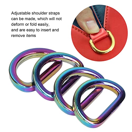 10 st D ringen, Zinklegering Betrouwbare Horseshoe Shape D ringen, Multifunctioneel Niet-gelaste D-vorm Buckle Clips D-ring voor DIY Crafts(5#) 5