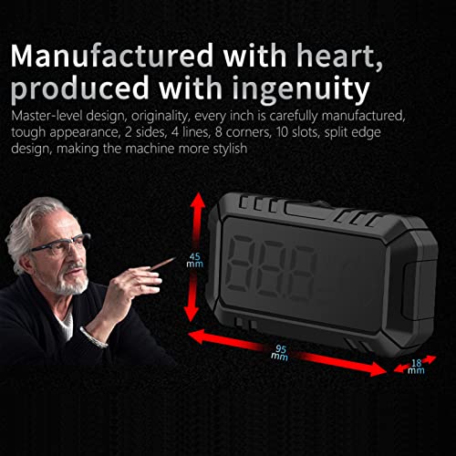 3 Inch Auto HUD Display, Auto Dashboard GPS-snelheidsmeter Kompas schakelen Overspeed Alarm MPH Snelheid vermoeidheid rijden alert reismeter voor de meeste auto's 4