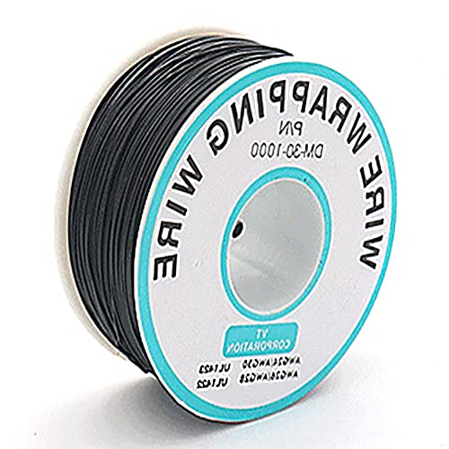 Zwart 30AWG 0,25mm Solid Wire Gekleurde elektrische draad Kabel Gauge Spool Hookup Wires Electronics Kit Stranded Tinned Koperen Draad DIY Flexibel en zacht