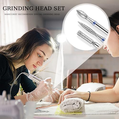 10 st. Nail Drill Bits Set, Cuticle Verwijderaar Boor Bits Electric Nail Drill Bit Kit 3/32" Carbide Nail Drill Bit Professional Drilldiamant Nagelborst Bits Set Manicure Grinding Head Tool 3