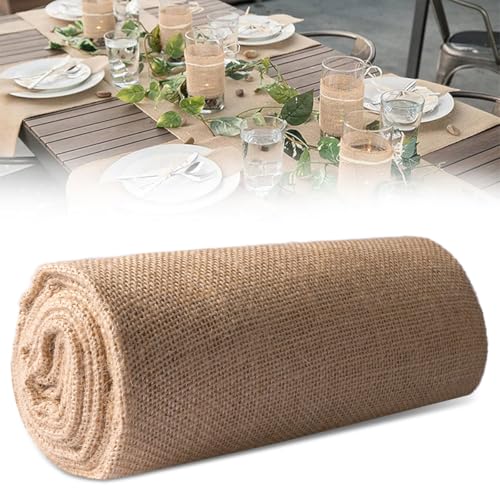 Weefsels van natuurlijke Jute, Hessische stof Roll, Jute Hessian Tafel Runner op roll bekleding, 1 M X 1,6 M Jute Stof per meter, Jute van natuurlijke vezels, voor kostuums, bekleding, Tuinieren