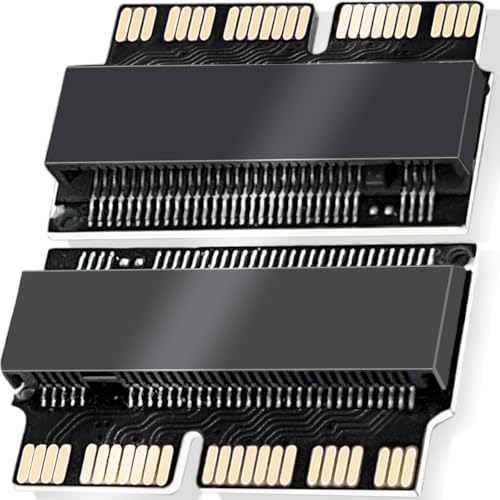 M.2 nVME SSD Adapter voor MacBook 2013-2017, upgrade voor MacBook Pro 2013 Laat - 2015, M.2 PCI-e SSD Vervanging voor MacBook Air 2013-2017, 2 Pack