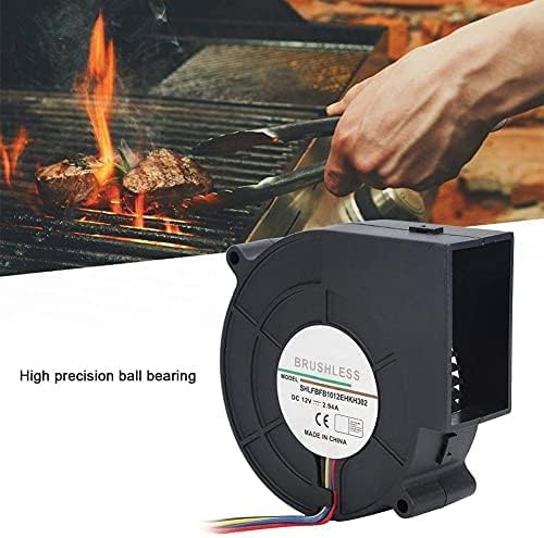 Blower, 12V 3.8A 190CFM 45,6W 7500RPM Centrifuge Blower Dubbele Ball Bearing Air Blower Ventilator BBQ Accessoire 3
