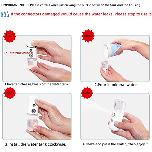 Nano Mist Nano Mist Spray Atomiser Gezicht vochtnevel, 30ml 3