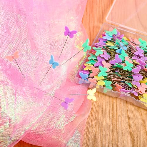 200 stuks Butterfly Head Stitch Naalden, veelkleurige Naainaalden met hoofd, lang voor doe-het-zelf naaien ambachten ambachten 4