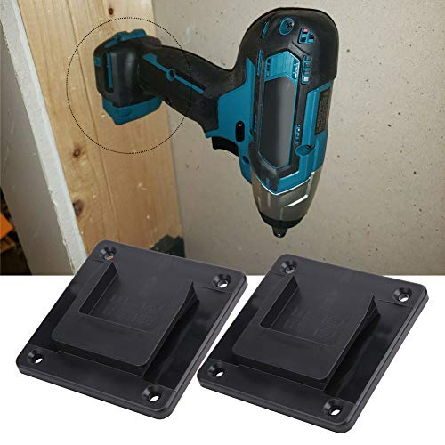 Elektrische gereedschapshouder, 2 stuks Machinehouder Wall Mount opslaghaakje bevestigende apparaten geschikt voor Makita 18V elektrisch gereedschap en Bosch 18V elektrische boor (zwart) 3