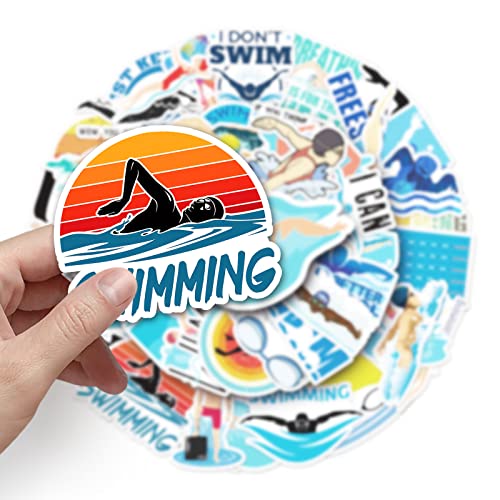 Zwembad Sticker Set Stickers Kids Tieners 50 stuks Dieren Waterdichte Vinyl Stickers Laptop Skateboard Koffer Helm Auto Fiets mobiele telefoon Motorrijwiel Bike Scrapbook