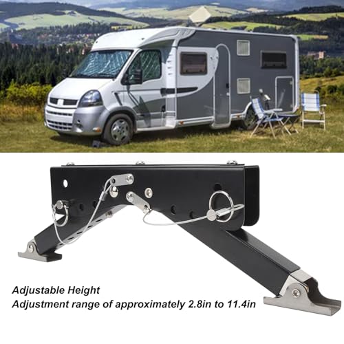 RV Stap Support Stabilizer, RV Stap Stabilisator Kit Veelzijdig Verstelbare verbetering stabiliteit RV trapstabilizer voor trailer camper 4
