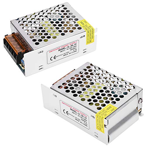 Switch Power Supply Driver Adapter DC12V Aluminiumlegering LED Light Bar Screen 3-dimensional Project Computer Printer (S-50-12(12V/4.2A/50W) AC100-240V) 3