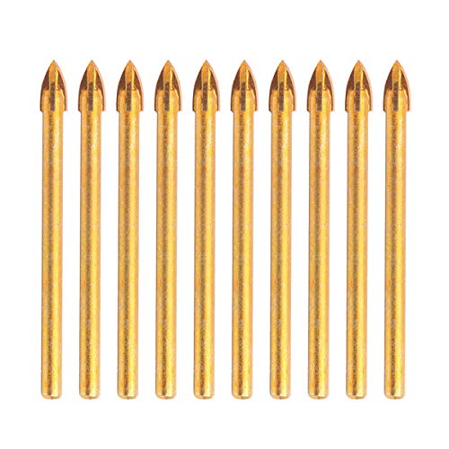 10Stuks 8mm wolfraam Carbide Drill Spear Head met Hex Shaft Glas Ceramic Cross Spear Head voor Spiegel Porselein Marmer