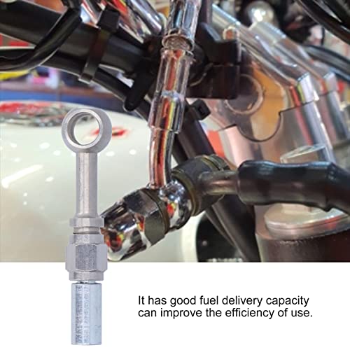 Banjo Brake Fittings, 4st 0° M10 Roestvrij staal motorfiets Remlijn Banjo Past remslang Banjo Adapter Vervanging Andere toebehoren 4