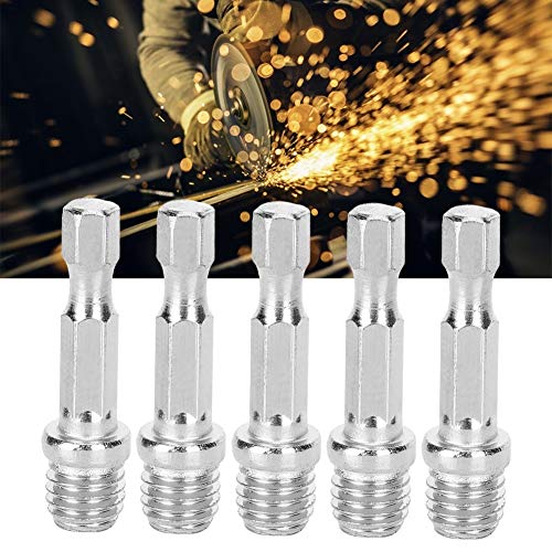 5Pcs Drill Connection Rod Adapter Elektrische Boorschroef Schijf Conversie Stick M10 voor het polijsten Pads en Boor Bits 5