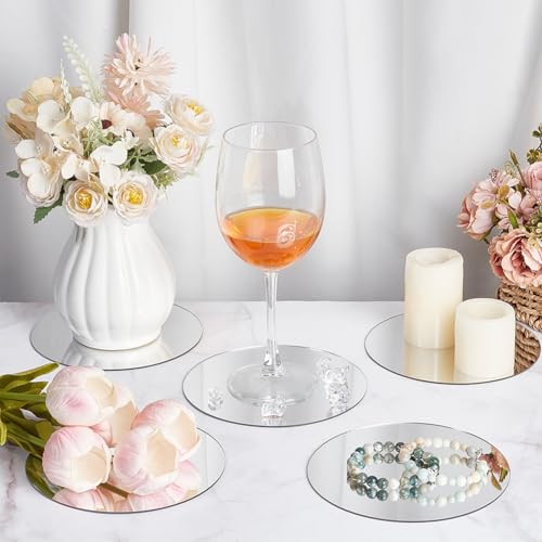 10 st Ronde Acryl Spiegels Zilver Frameloze muur Mount 15cm Diameter 1.5mm dikke decoratieve spiegel Home Decor 3