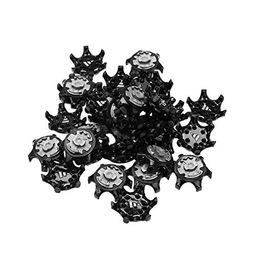 BSTTAI Golfschoenen Spikes, Kneden, Golfschoenen, Eenvoudige Vervanging Schoenen, Spikes Stingers, Eenvoudige Vervanging, Zwart, 20 stuks 4