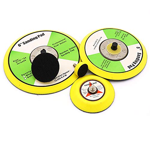 Schuurplaat met haak en gesp met M8-draad voor 125 mm orbitaalschuurmachine