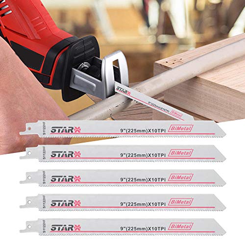 Reciprocating Saw Blades Saber Saw Combo Hout Metaal & Sloop Messen Past Bosch, Dewalt, Makita, S1122HF 200mm Long High Carbon Steel HCS 2 PCS Pack 5