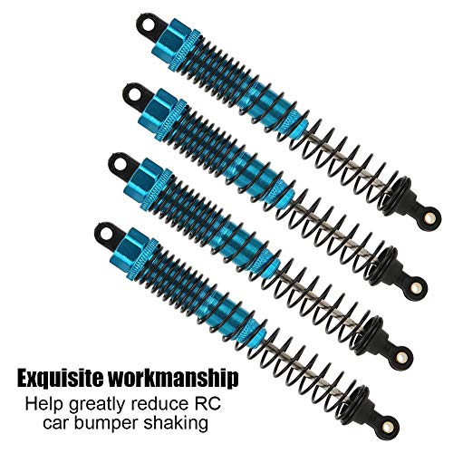 RC Shock Absorbers Damper, Blauw 130mm CNC die Shock Absorbers Damper machinaal bewerken Compatibel met SXC10 D90 1/10 RC Auto 3