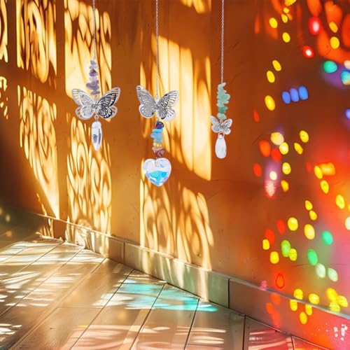 12 st 2 Styles Vlinders hangen Sun Catcher, Messing Links Connectoren met kristal Rhinestone Hangend raam Hanger voor raam bruiloft Tuin Decor sieraden maken, Platinum 5