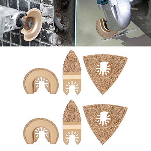 6PCS Zaagbladen Set, Oscillating Tool Blades, Oscillating Multi Tool Saw Blades Accessoire Set, Multi-Function Oscillating Saw Blades Gereedschap Houtbewerking Supplies 5