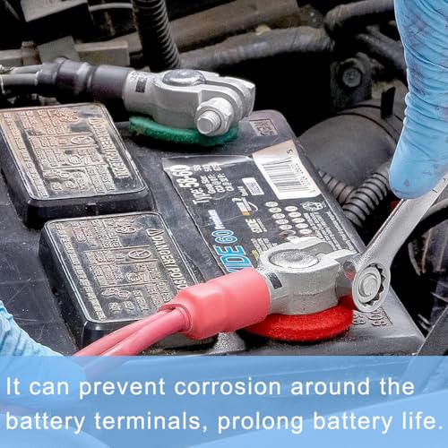 2 stuks M6 batterijklem adapter, autobaterij pool connector, messingsleutel M6 zij- of bovenpaal met schroefdraad, oplaadpaalverlengstuk, gesprek, voor auto, jachtwagen, jacht 5