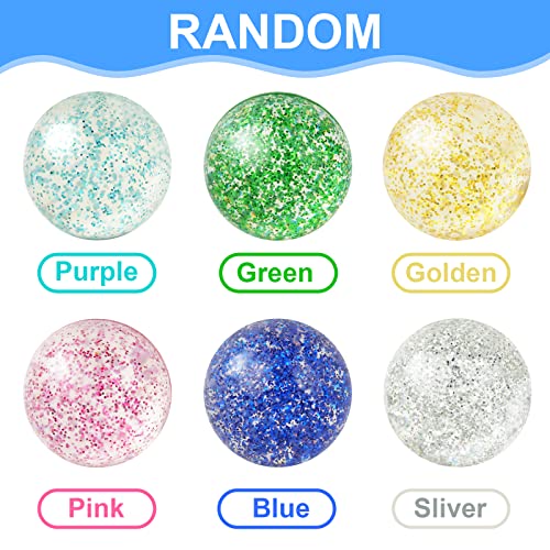 Verpakking van 30 Jumping Balls, Glitter Jumping Balls, 32 mm Bouncing Balls voor kinderen verjaardagsfeest Favors, Meerdere kleuren, Willekeurige Jumping Balls voor kinderen verjaardagsgeschenken 3