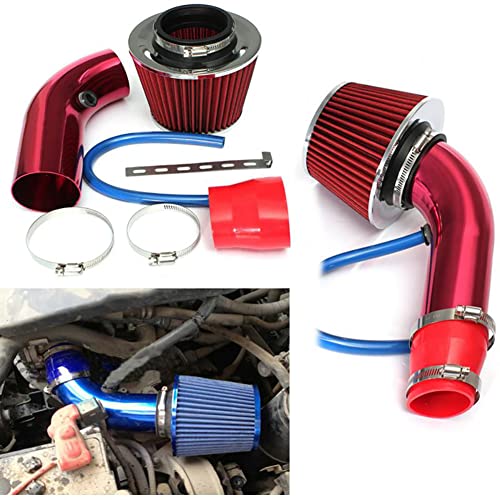 Cold Air Intake Pijp, 76mm Universal PerCompatibele metmance Auto Cold Air Intake Turbo Filter Aluminium Automotive Air Filter Inductie Flow Garden Slang Kit 5