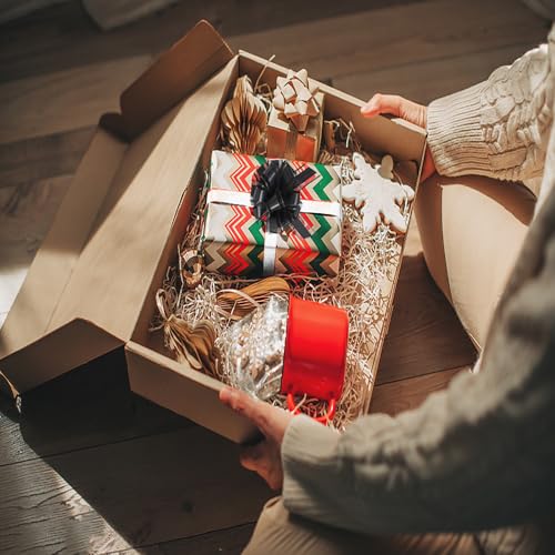 8 st Bogen Lint Pull Bows Wrapping Decoratie set gift wrapping Bows for Party Decorations and Cadeauverpakking, Bruiloft Valentijnsdag Verjaardag Bloemen Decoraties (2 Corlors) 4