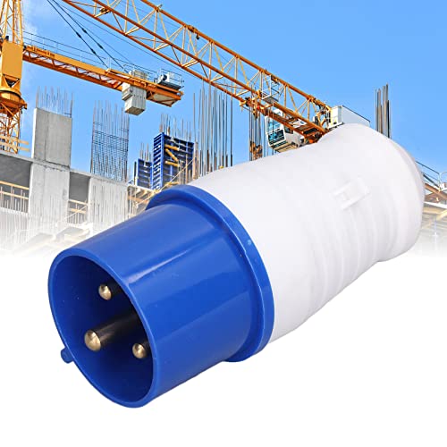 Industriële Power Strip 3 Pole Waterdichte Power Plug Waterdichte Power Strip 32A CEE 220‐250V Blauw (HR-023 (mannelijk))