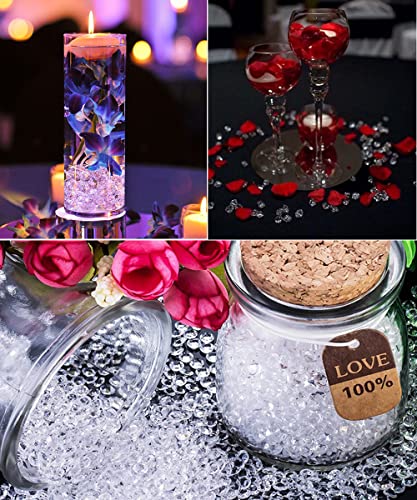 Acryl Diamond Crystals 4mm Glitter Spread Decoratie Sparkling Decoratie Stenen Decoratie Tafel Decoratie Bruiloft Bruiloft Doop Verloving Valentijnsdag 4000 Donkergroen 4