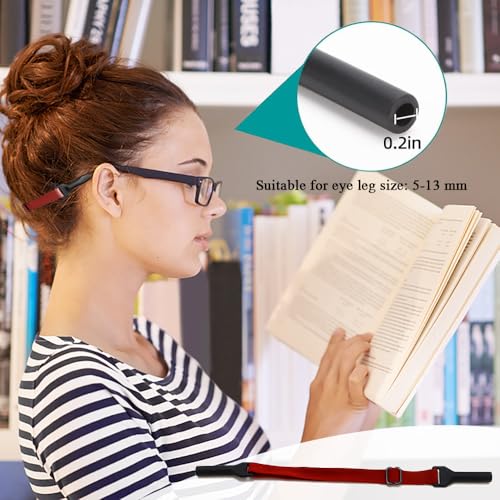 6 stuks verstelbare glazen band, nek koord glazen houder kleurrijke elastische zonnebril band non-slip sport glazen houder universele glazen band voor kinderen volwassen, multicolor, S, multicolour 4