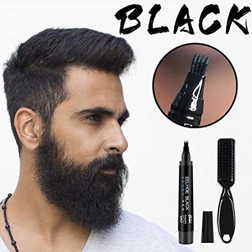 Waterdichte baardpen, Baardpotlood Filler voor mannen, Baard Filler Potlood en Borstelbaard Enhancer, Potlood snor Kit, Mustache kleurvormende hulpmiddelen 3
