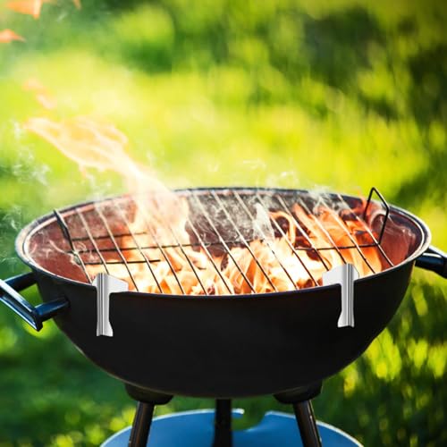 3 stuks roestvrij staal Spacers, Vuurplaten Spacers, Universele Spacers Gemaakt van roestvrij staal, Geschikt voor barbecue platen, Grill Pans, Vuurplaten 5