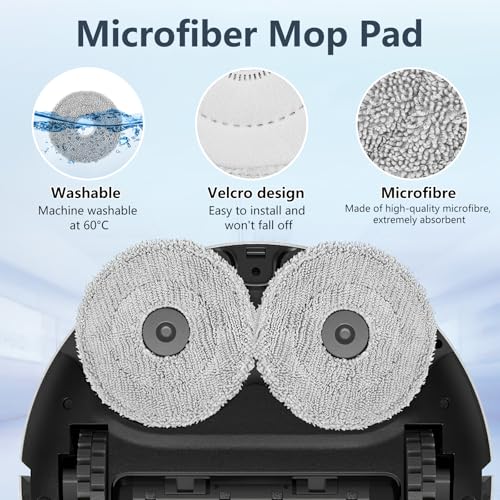 16 st Accessoire Set voor Droom Mova E30 Ultra Stofzuiger, 1 Hoofdborstel 6 Zijborstel 2 Filter 4 Mop Pad 2 Stofzak 1 Schoonmaakborstel 5